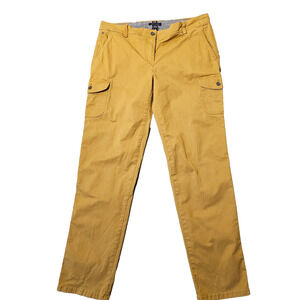 Tommy Hilfiger Womens Denim Cargo Pocket Pants Skinny Denim Mustard Size 10